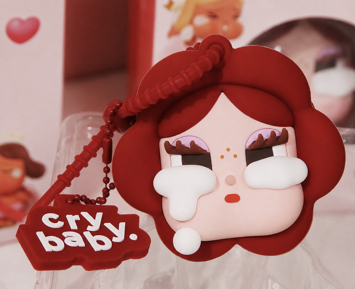 RARE Crybaby Crying For Love Tears Series Rose Pendant