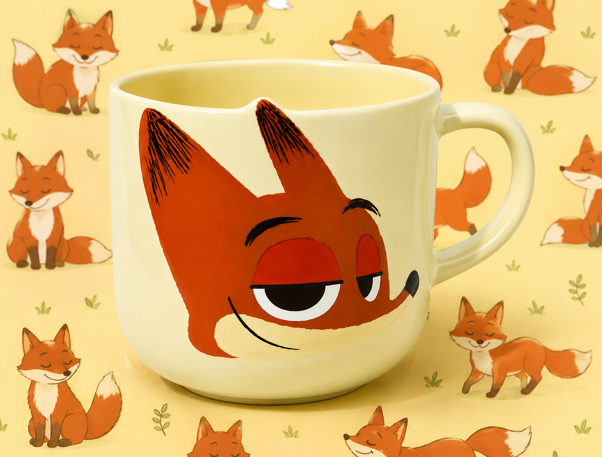 Official Disney Zootropolis Nick Wilde Ceramic Mug 380ml