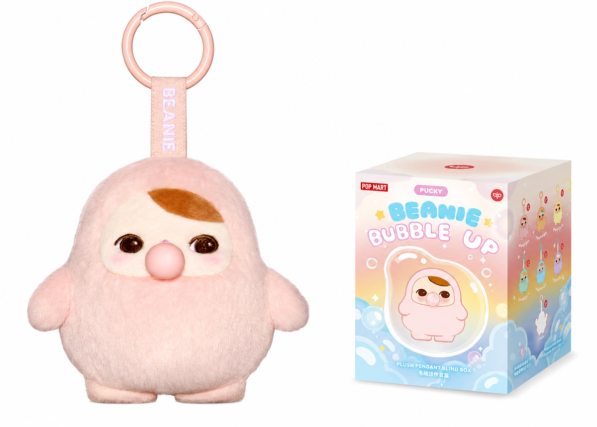 Pop Mart Pucky Beanie Bubble Up Series Plush Pendant Angry Bubble