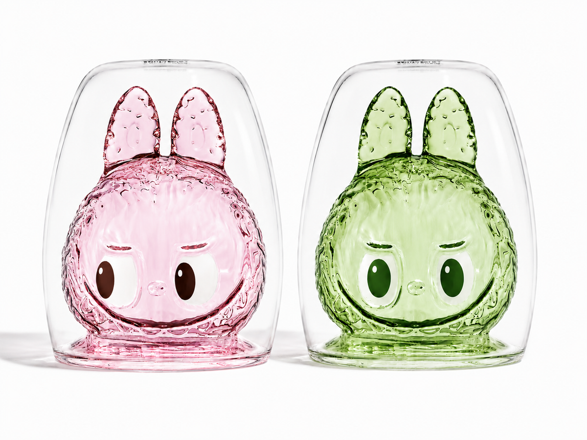 Pop Mart The Monsters Cheers Labubu Double Glass Pink