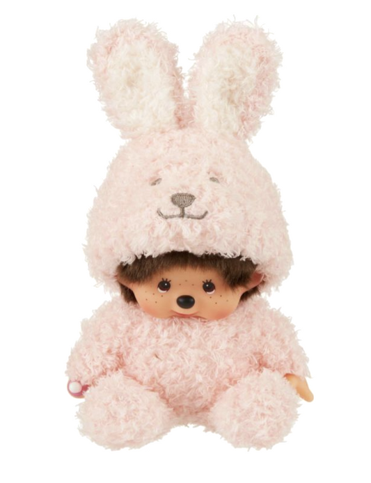 Sekiguchi Monchhichi Pink Bunny Plush