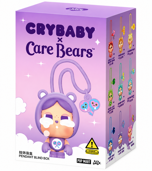 POP MART CRYBABY x Care Bears Series Mini Light Wish Bear blind box packaging