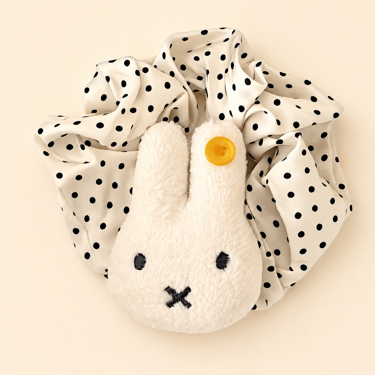 Miffy Button Hair Scrunchie/Band