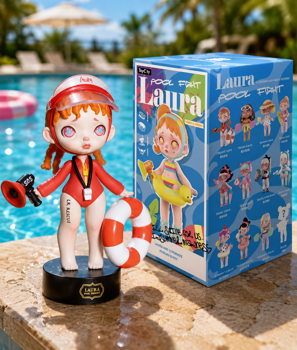Laura Pool Fight Series Figures Baywatch Girl
