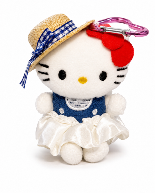 Hello Kitty Straw Hat Days Mini Plush Pendant