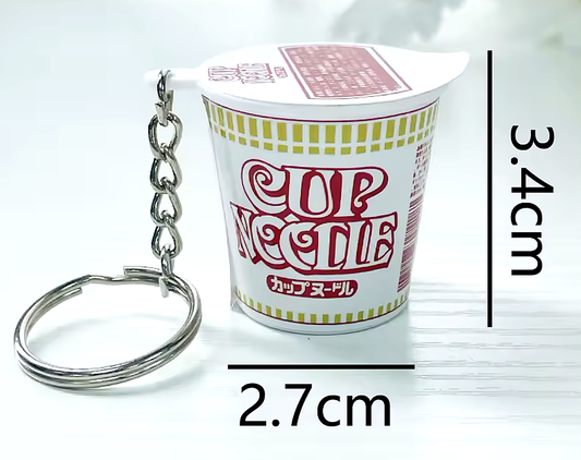 Kawaii Japanese Mini Ramen Instant Cup Noodles Keyring Bag Charm