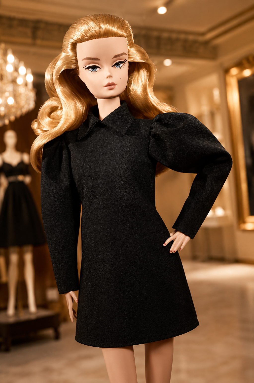 Mattel Gold Label Silkstone Barbie Signature 20th Anniversary Fashion Model Collection Best In Black