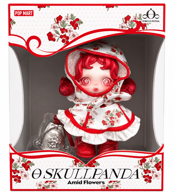 Pop Mart Skullpanda Amid Flowers Vinyl Plush Pendant Doll