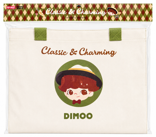Pop Mart Dimoo World Classic & Charming UK Exclusive Large Canvas Tote Bag