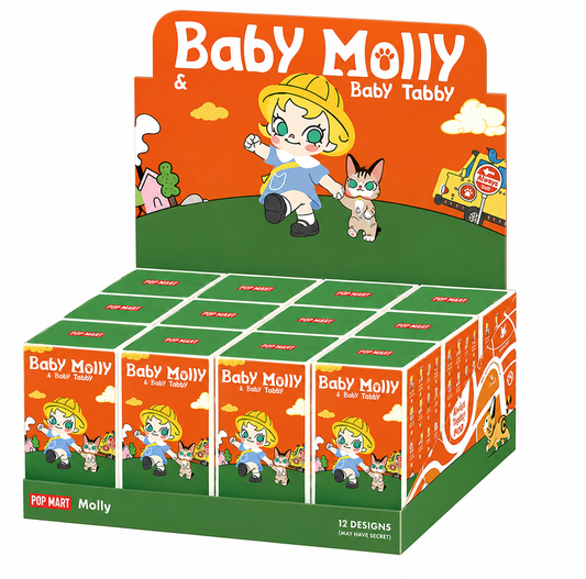 Pop Mart Baby Molly & Baby Tabby Series Figures Blind Box