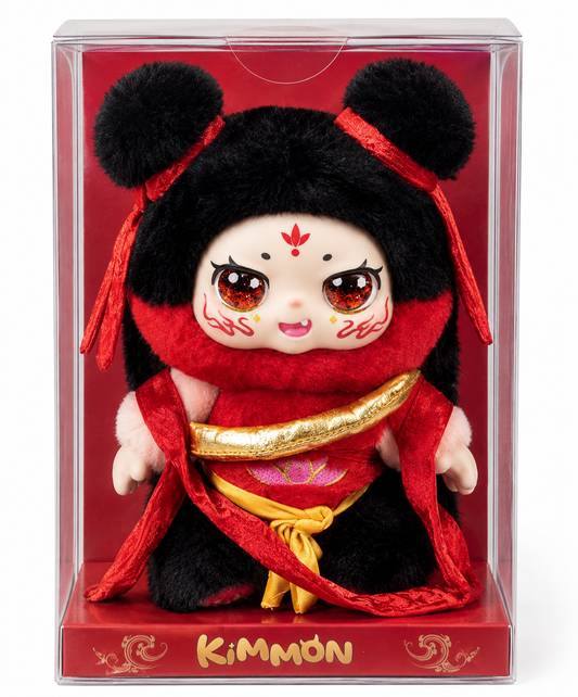 Kimmon Limited Edition Nezha's Flame Soul Plush Pendent in open face Box