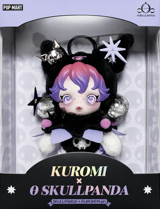 Pop Mart Skullpanda × Kuromi Plush Pendant