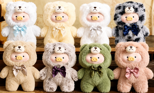 LULU Pig Teddy Plush Pendent Vintage Series Blind Box