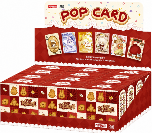 Pop Mart Pop Restaurant Series Mini Trading Cards - One box supplied