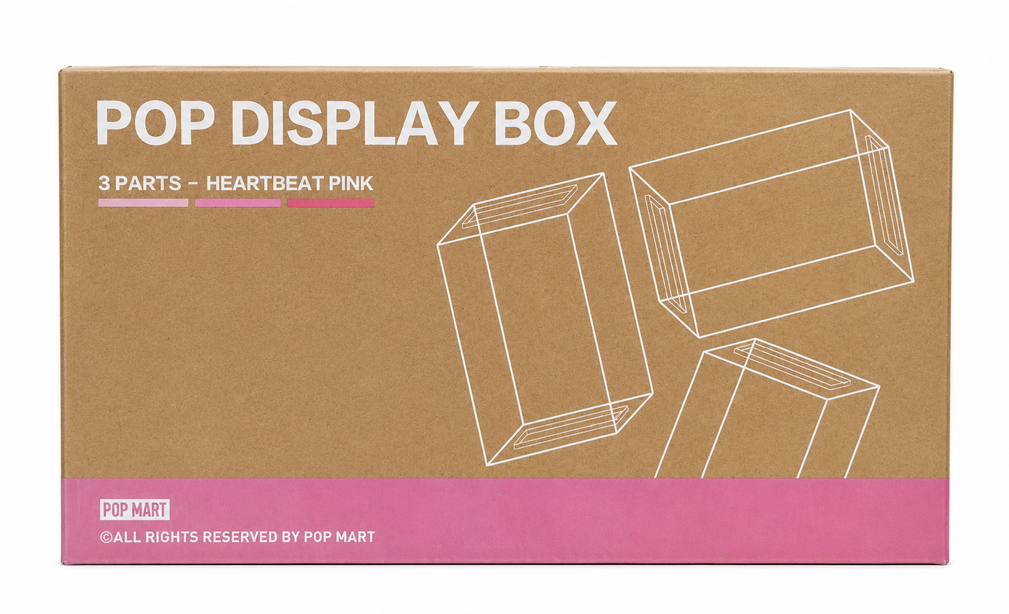 Official Pop Mart 3 Pack Pop Display Boxes for Figures