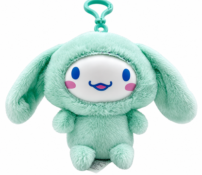 Hello Kitty & Friends Character Bag Clip Plush Pendant - Confirmed Mint Cinnamoroll