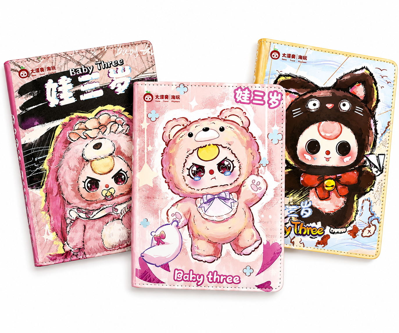 Baby Three A5 Padded Hardback Diary Notebook/Agenda
