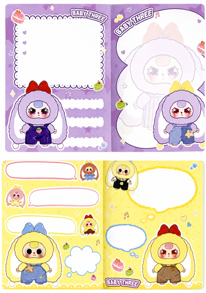 Baby Three A5 Padded Hardback Diary Notebook/Agenda