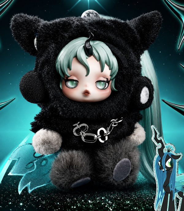 Pop Mart Skullpanda My Little Pony Plush Doll Secret - Queen Chrysalis