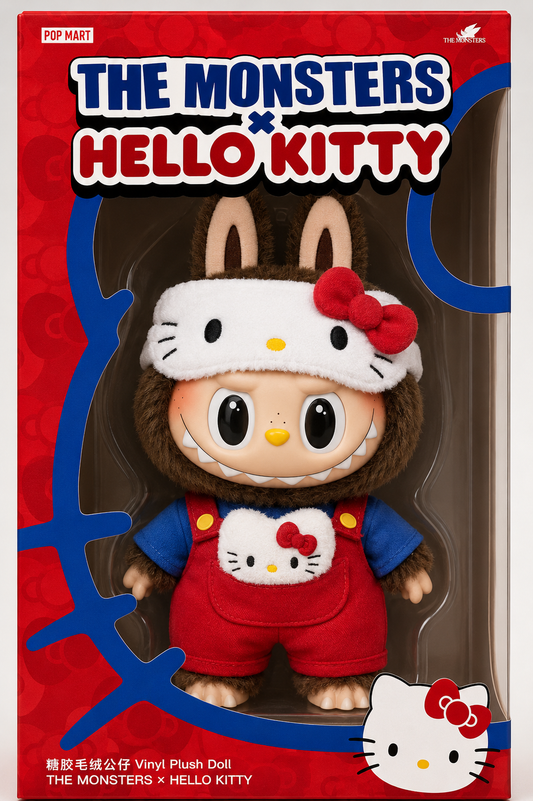 Pop Mart The Monsters Labubu x Hello Kitty Vinyl Figure Large