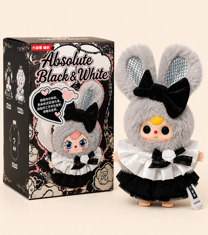 Baby Three Absolute Black & White Series Plush Pendant Blind Box - All Confirmed