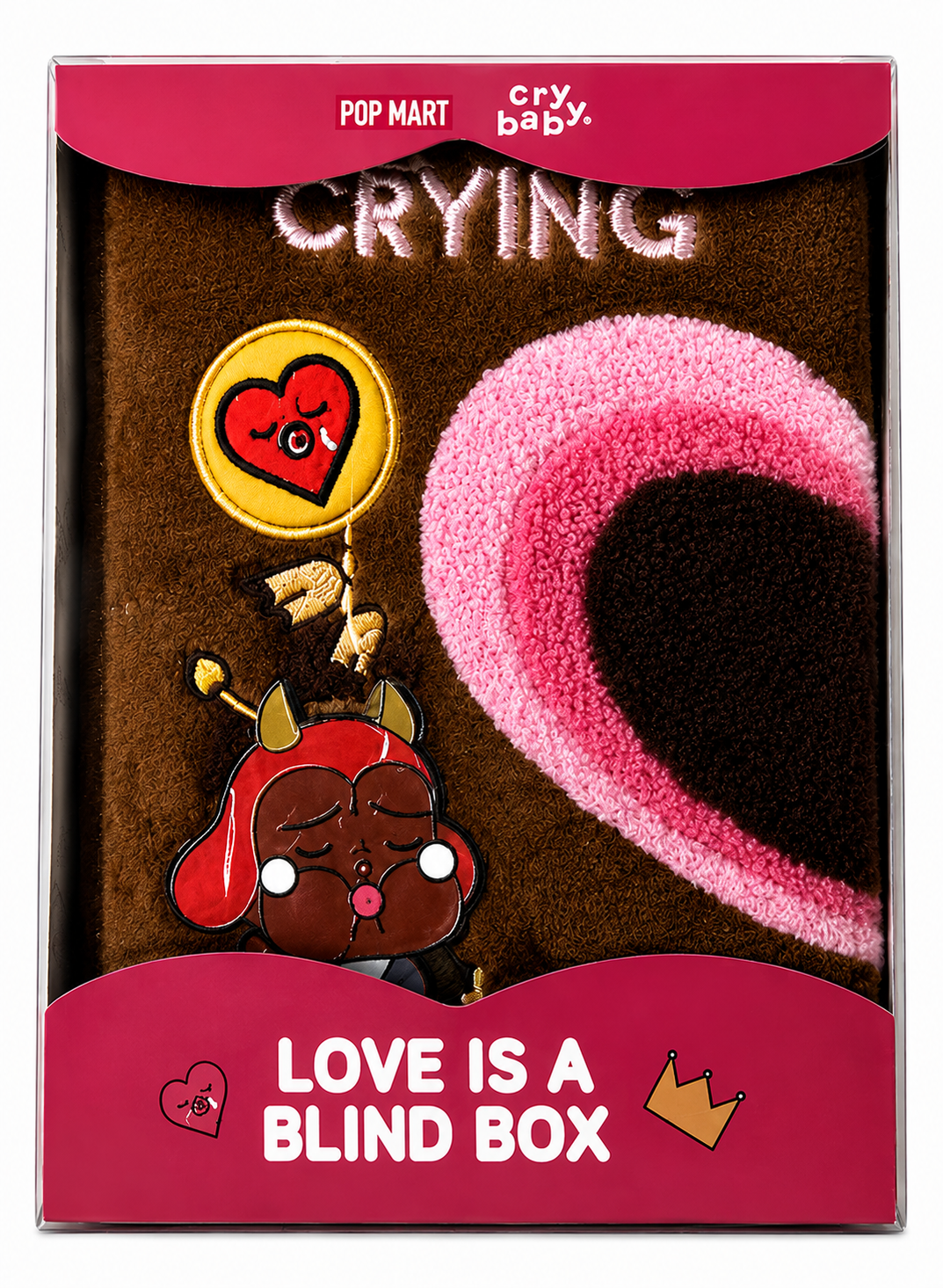 Pop Mart Crybaby Love is a Blind Box Series Plush Notebook