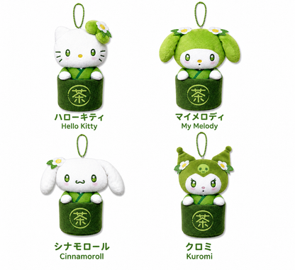 Hatakeyamashoji Sanrio Mascot Pouch Matcha Bowl My Melody Plush Pendant