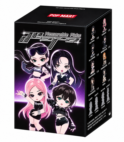 POP MART aespa Memorable Picks Series sealed blind box featuring KARINA, GISELLE, WINTER and NINGNING.