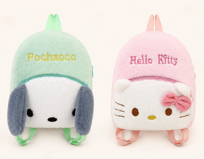 Hello Kitty & Pochacco Plush Backpack – Kawaii School Bag