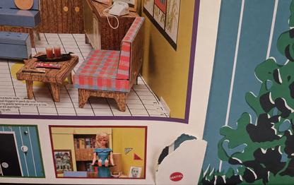 Complete Mattel 75th Anniversary Barbie Dream House 1962 reproduction collector set with doll and original packaging