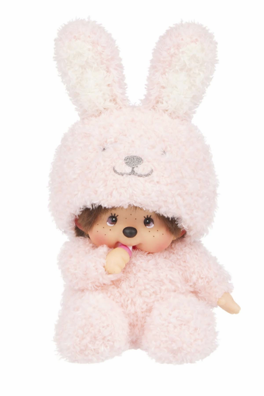 Sekiguchi Monchhichi Pink Bunny Plush