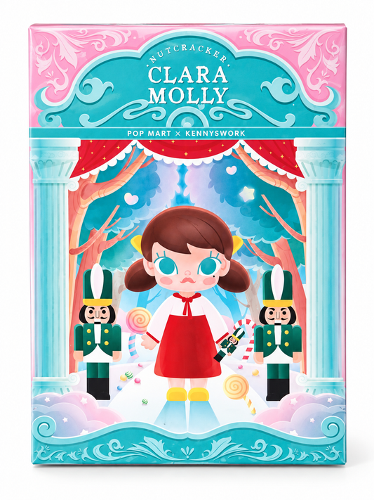 Factory sealed POP MART × Kennyswork Nutcracker Clara Molly BJD doll in original box