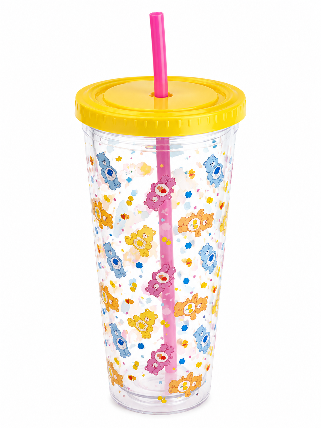 Care Bears Blueprint Collections beaker and straw with original Care Bears swing tag