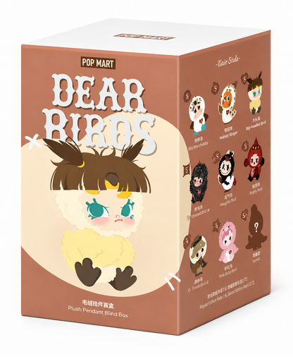 Pop Mart Dear Birds Series Vinyl Plush Pendant Crybaby - Shall We Dance