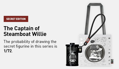 Pop Mart DIMOO WORLD × Disney – The Captain of Steamboat Willie SECRET Edition Storage Bag