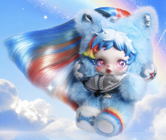 Pop Mart Skullpanda x My Little Pony Plush Pendant - Confirmed Rainbow Dash