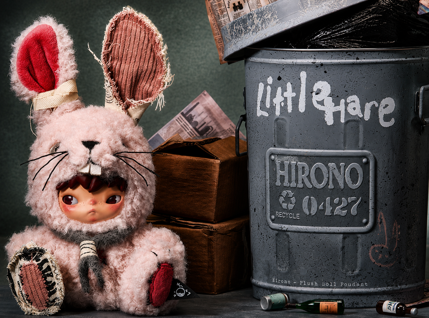 Pop Mart Hirono Little Hare Plush Rabbit