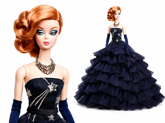 Mattel Gold Label Silkstone Barbie Signature Fashion Model Collection Midnight Glamour