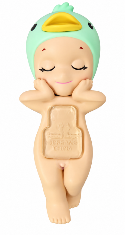 Sonny Angel HIPPERS Dreaming Series Duck confirmed figure with mint green duck hood