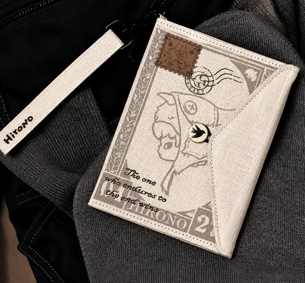 Pop Mart Hirono Mist Walker Fabric Passport Holder/Wallet - Limited Supply