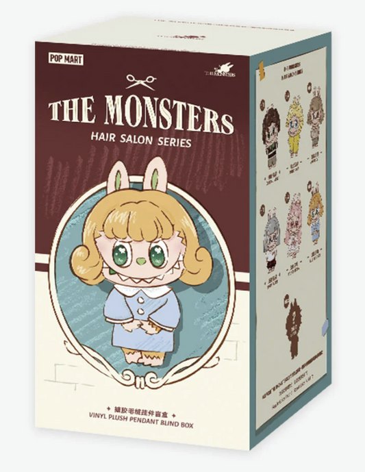 Pop Mart The Monsters Labubu Hair Salon Series Vinyl Plush Pendant Blind Box