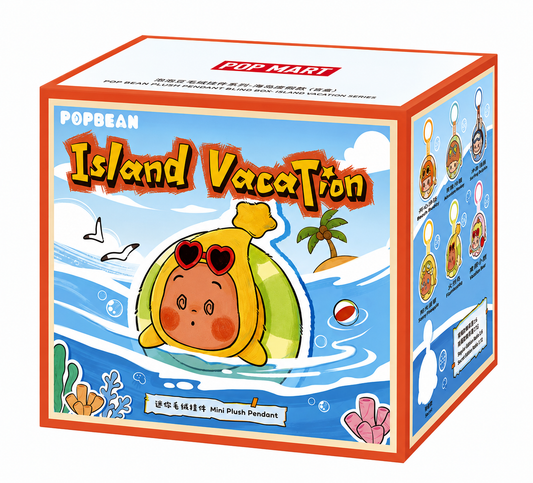 Pop Mart POP BEAN Island Vacation Mini Plush Pendant DIMOO Starry Sail