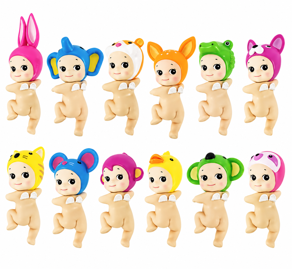 Sonny Angel HIPPERS Looking Back Series full 2024 20th Anniversary character line-up featuring 12 collectible designs