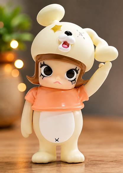 Pop Mart MOLLY Booo-Ma Glow in the Dark Figure – Erosion MOLLY Costume Series – Kennyswork × INSTINCTOY 2021
