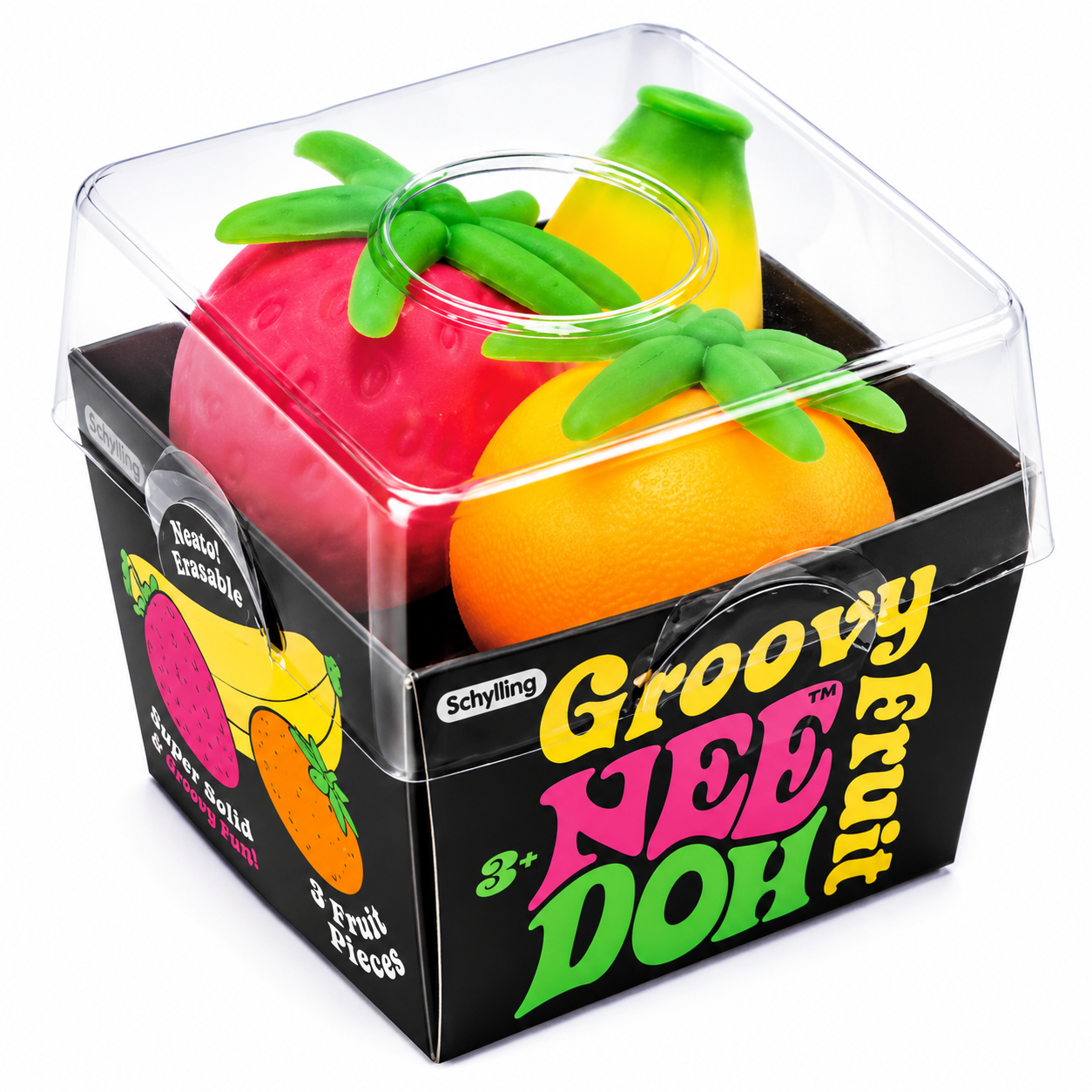 Needoh Groovy Fruit Basket Squishy Fidget Stress Toy