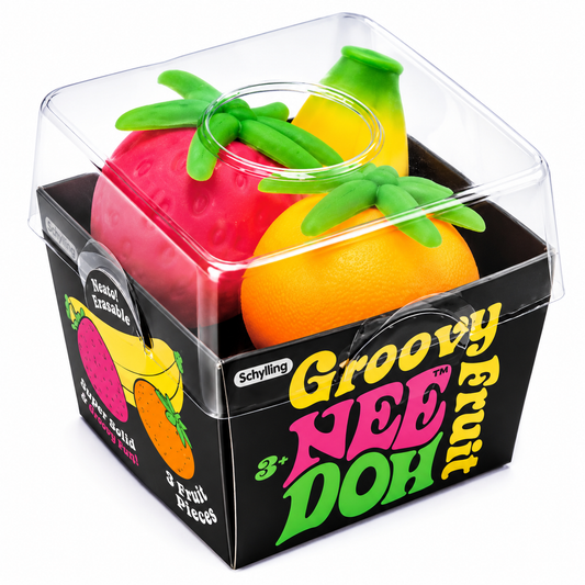 Needoh Groovy Fruit Basket Squishy Fidget Stress Toy