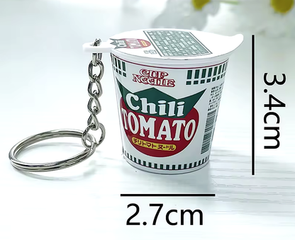 Kawaii Japanese Mini Ramen Instant Cup Noodles Keyring Bag Charm