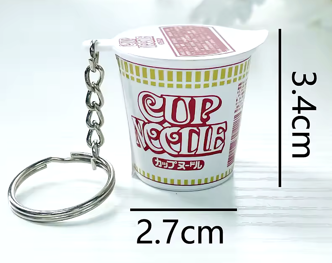 Kawaii Japanese Mini Ramen Instant Cup Noodles Keyring Bag Charm