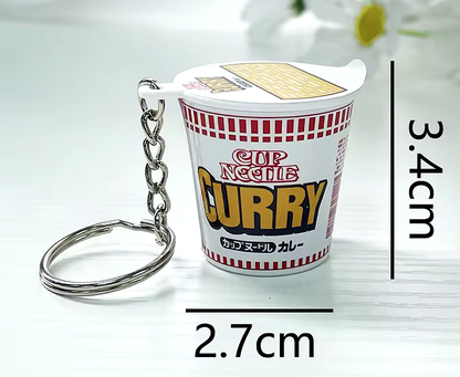 Kawaii Japanese Mini Ramen Instant Cup Noodles Keyring Bag Charm