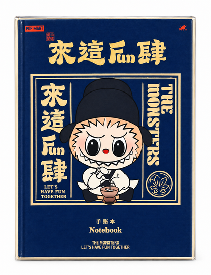 POP MART The Monsters Labubu Let’s Have Fun Together navy blue notebook brand new and sealed